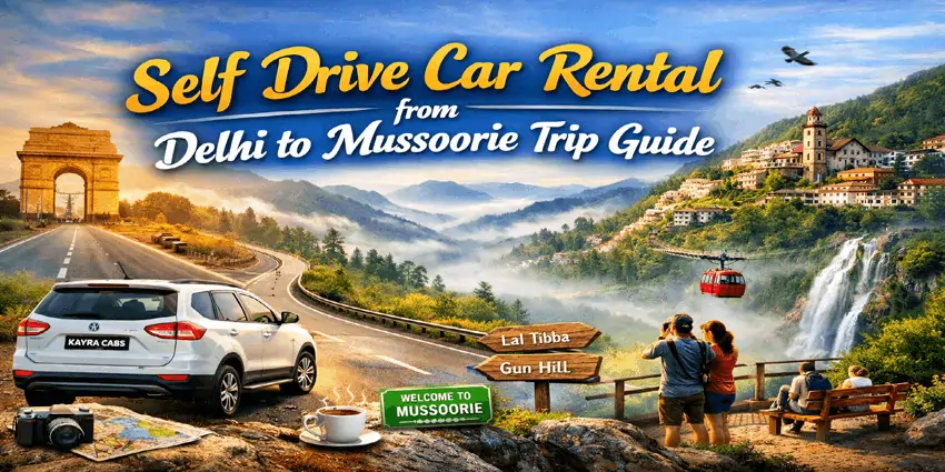 Self Drive Car Rental from Delhi to Mussoorie Trip