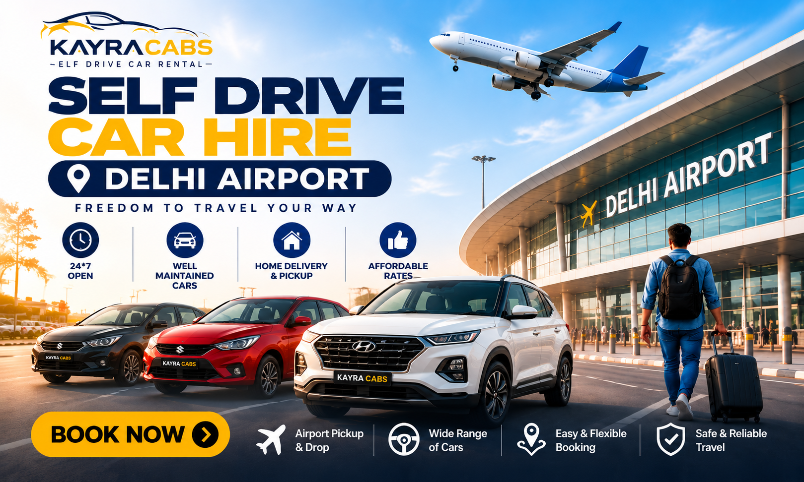 Cheap car hire delhi airport without driver