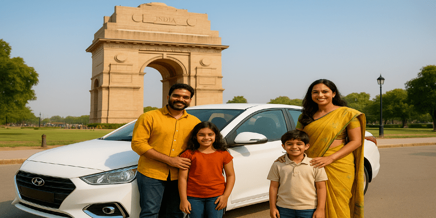 Car Rental in India Gate, New Delhi
