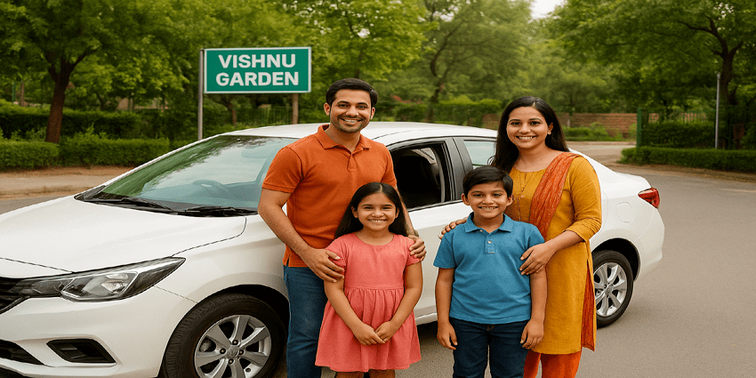 Hire a Car in Vishnu Garden Delhi – Experience your car on your doorsteps.
